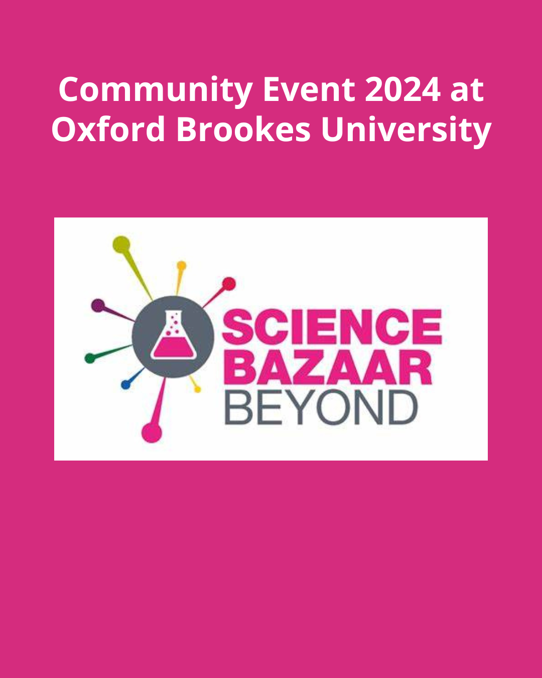 community event at oxford brookes university